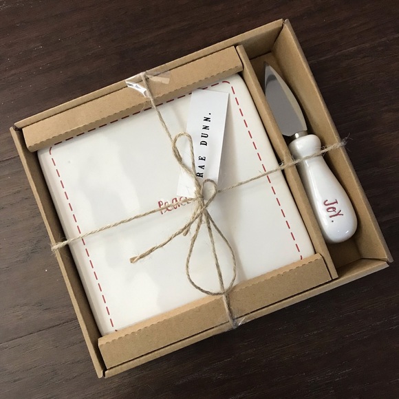 Rae Dunn Other - Rae Dunn Cheese Plate & Knife Set